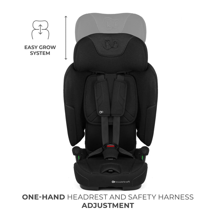 Scaun Auto Kinderkraft Fix2Go 76-150 cm, Black