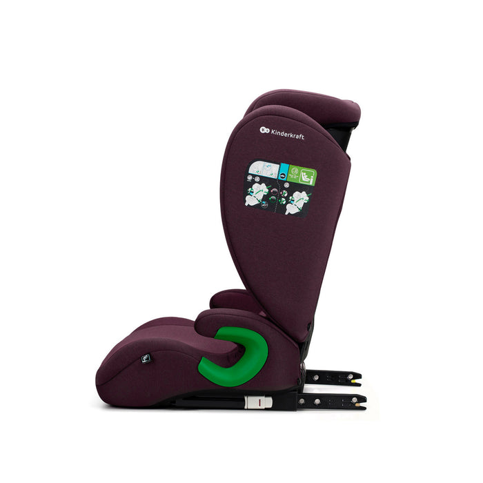Scaun Auto Kinderkraft Junior Fix2, I-Size 100-150 cm, Cherry Red