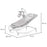 Sezlong 3 in 1, Kinderkraft Felio 2, Stone Grey