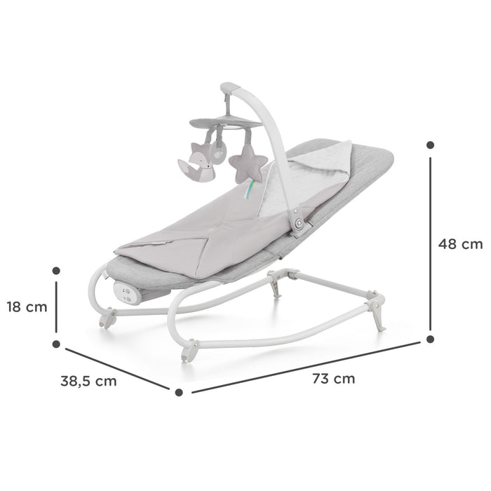 Sezlong 3 in 1, Kinderkraft Felio 2, Stone Grey