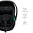 Scoică Auto I-Size, 40-87 cm, Kinderkraft Mink Pro2 , Black