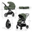Kinderkraft Multifunctional Stroller Yoxi 2In1 Mystic Green