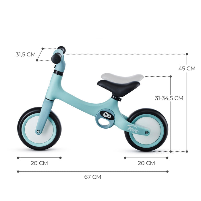Bicicletă de Echilibru Kinderkraft Tove, Summer Mint