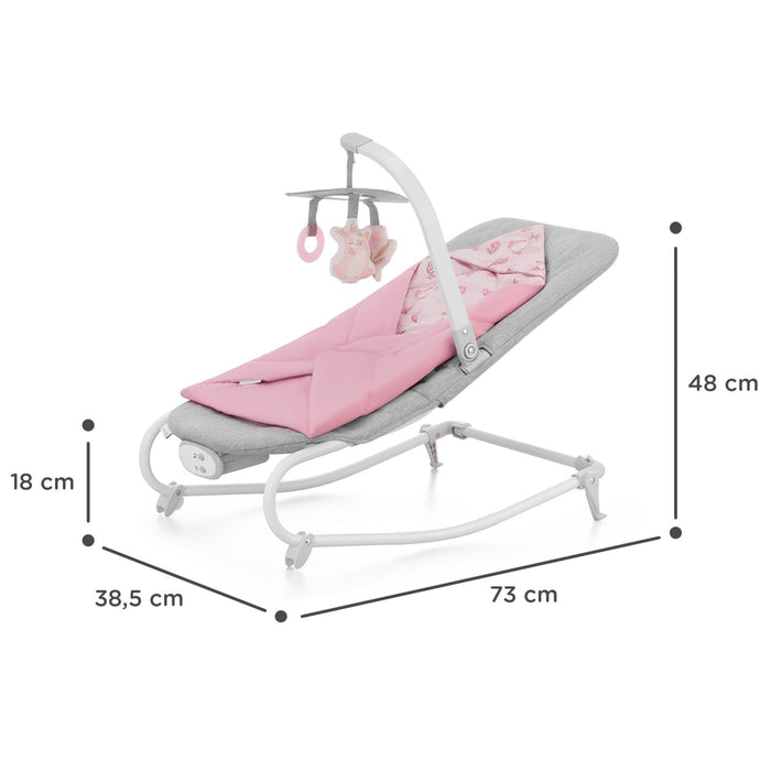 Sezlong 3 in 1, Kinderkraft Felio 2, Peony Rose