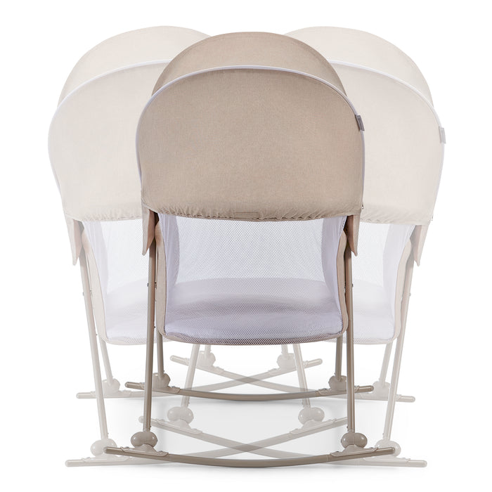 Pătuț Kinderkraft Lovi, 3 in 1, Beige