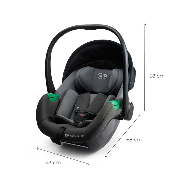 Scoică Auto I-Size, 40-87 cm, Kinderkraft Mink Pro2 , Grey