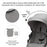 Cărucior Kinderkraft Newly, 4 in 1, Moonlight Grey