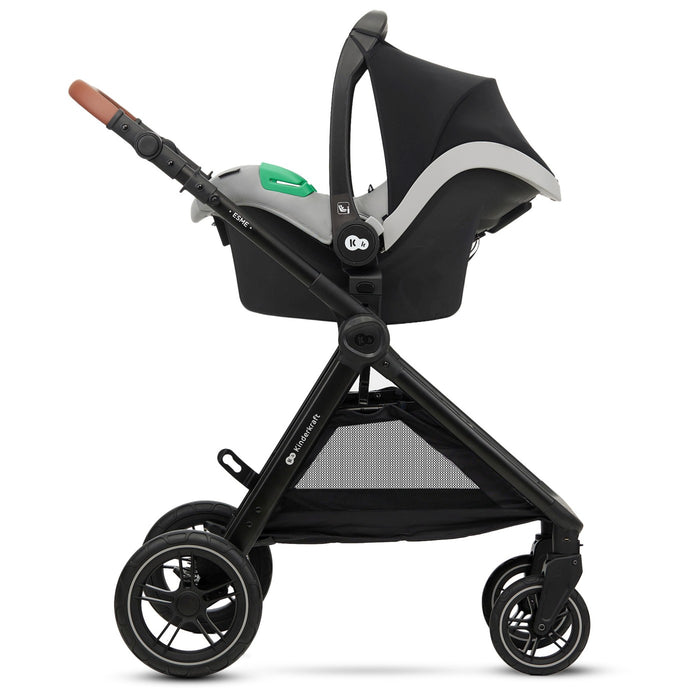 Cărucior Kinderkraft Esme, 3 in 1, Moonlight Grey