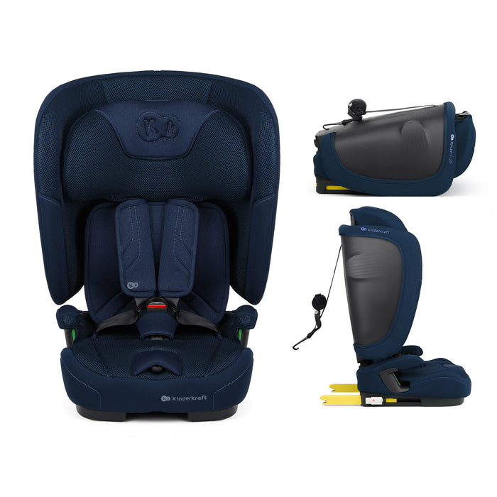 Scaun Auto Kinderkraft Fix2Go 76-150 cm, Navy