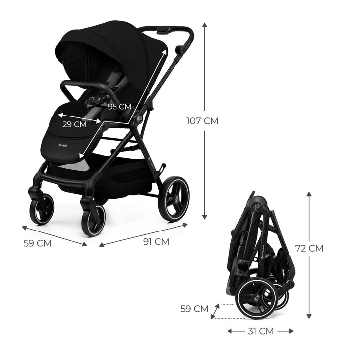 Cărucior Sport Kinderkraft Yoxi, Black