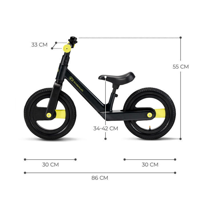 Bicicletă de Echilibru Kinderkraft Goswift, Black