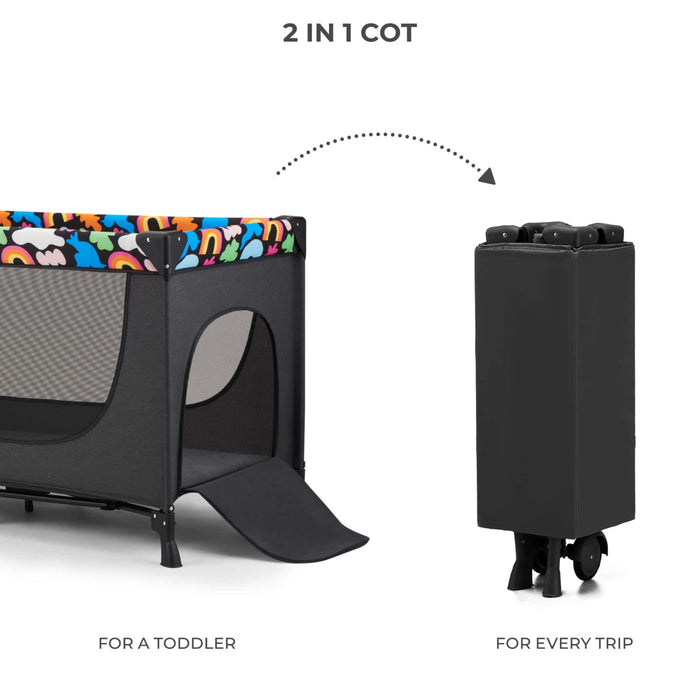 Pătuț Travel Kinderkraft Joy2, fără Accesorii, Black