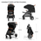 Cărucior Sport Kinderkraft Grande Plus, Black