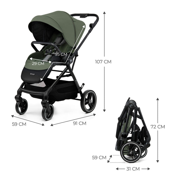 Cărucior Sport Kinderkraft Yoxi, Green