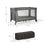 Pătuț Travel Kinderkraft Joy2, fără Accesorii, Dark Grey