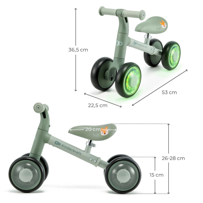 Bicicletă Echilibru Cutie Flash, Green