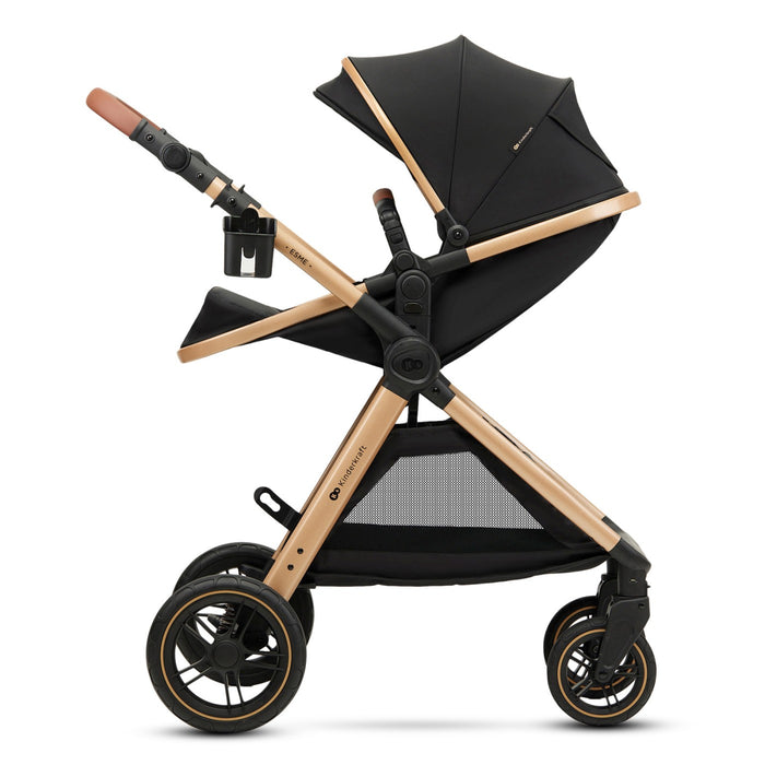 Cărucior Kinderkraft Esme, 3 in 1, Pure Black