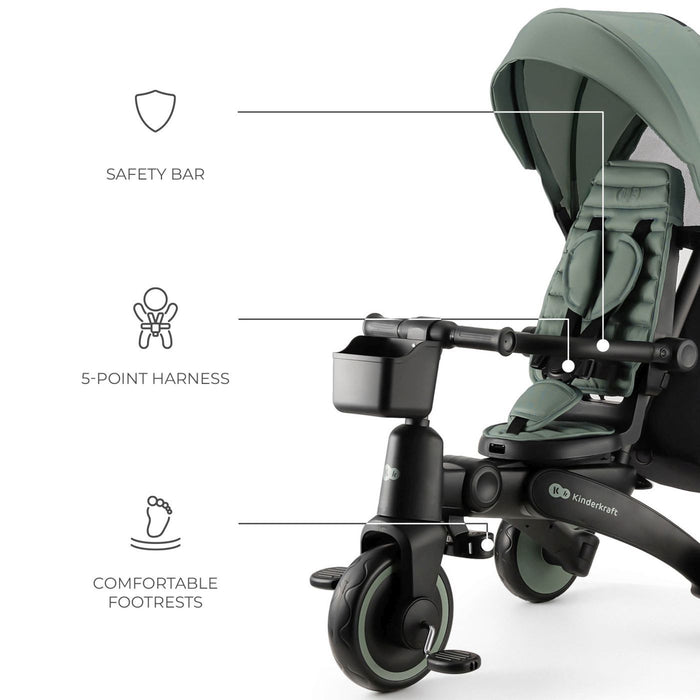 Tricicletă Kinderkraft Jazz 2, Green