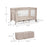 Pătuț Travel Kinderkraft Joy2, fără Accesorii, Beige
