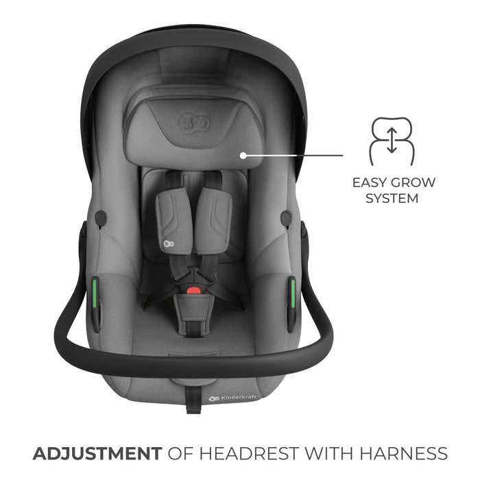Scoică Auto Kinderkraft I-Lite cu Bază Isofix Endura Safe FX, Gray