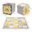 Covoraș de Joacă Kinderkraft Luno Shapes, Puzzle 3D, Spuma, Yellow