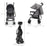 Cărucior Sport Kinderkraft Tik, Tip Umbrela, Stone Grey