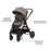 Cărucior Kinderkraft Esme Pro, 3 in 1, Sand Beige