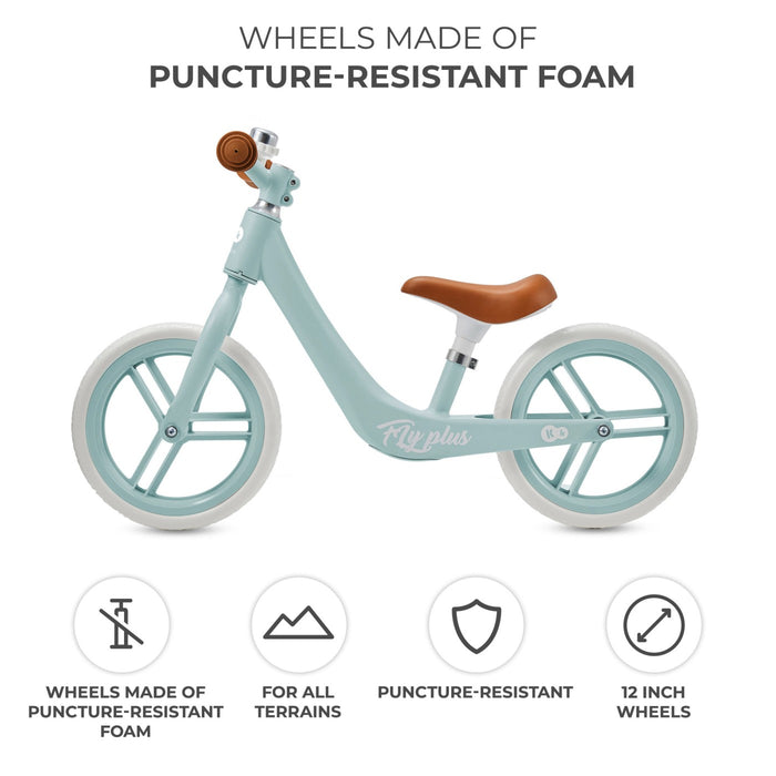Bicicletă de Echilibru Kinderkraft Fly Plus, Baby Blue