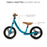 Bicicletă fără Pedale Kinderkraft Space Dark Blue
