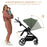 Cărucior Kinderkraft Yoxi 3In1 (Mink Pro) Mistic Green