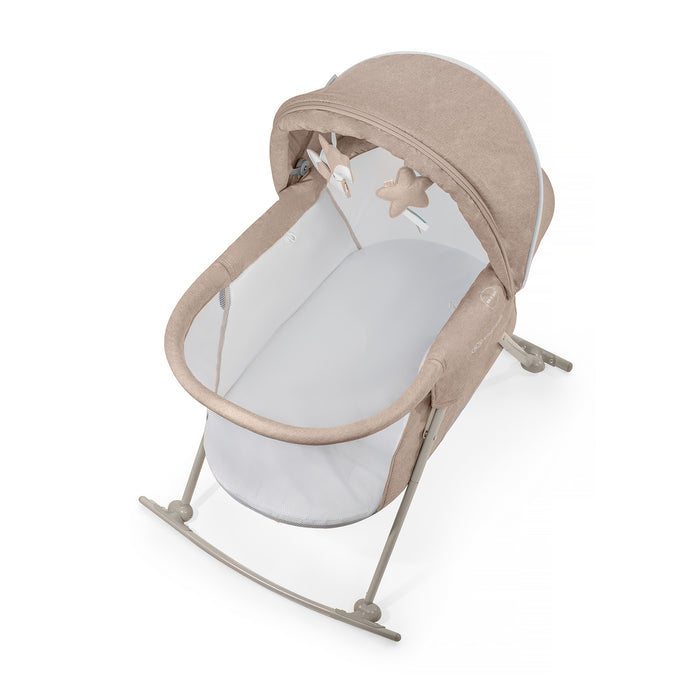 Pătuț Kinderkraft Lovi, 3 in 1, Beige
