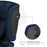 Scaun Auto Kinderkraft Fix2Go 76-150 cm, Navy