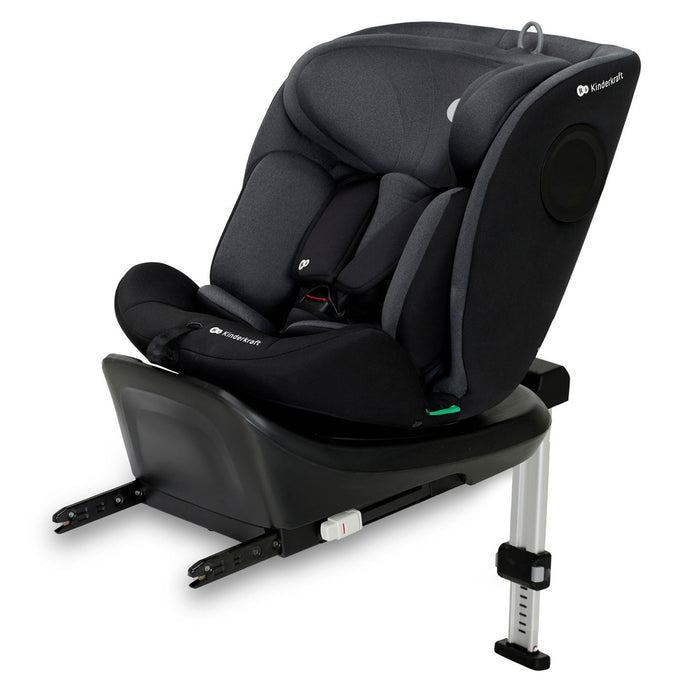 Scaun Auto I-Size, 40-150 cm, Kinderkraft I-360, Black