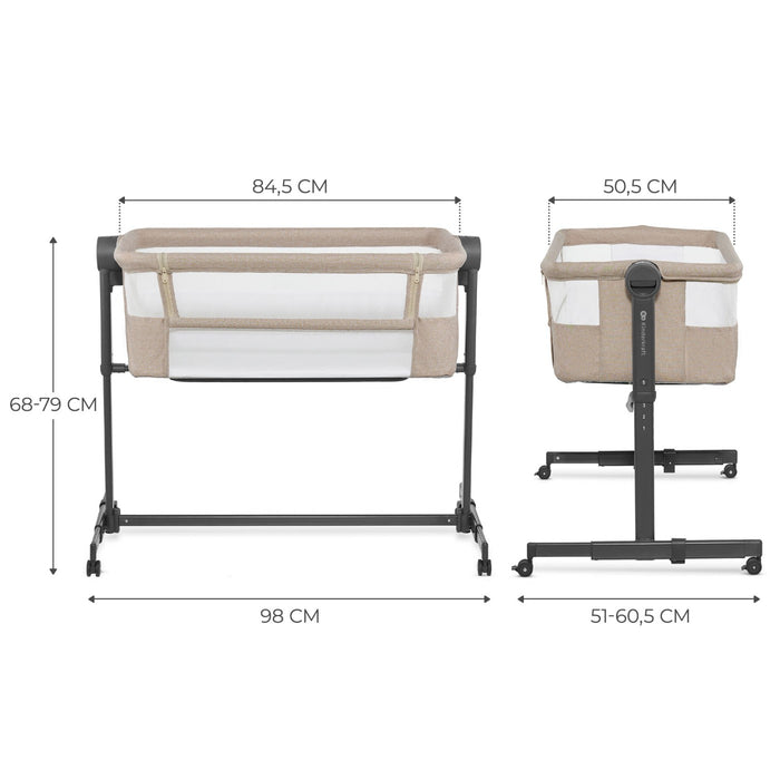 Pătuț Co-Sleeper Kinderkraft Nestee Up 2, Bej