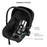 Scoică Auto Kinderkraft I-Lite 40-87 cm, Black