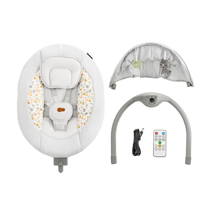 Leagăn Electric Kinderkraft Lumi 2, Light Grey
