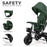 Tricicletă Copii Kinderkraft Aveo, Mystic Green