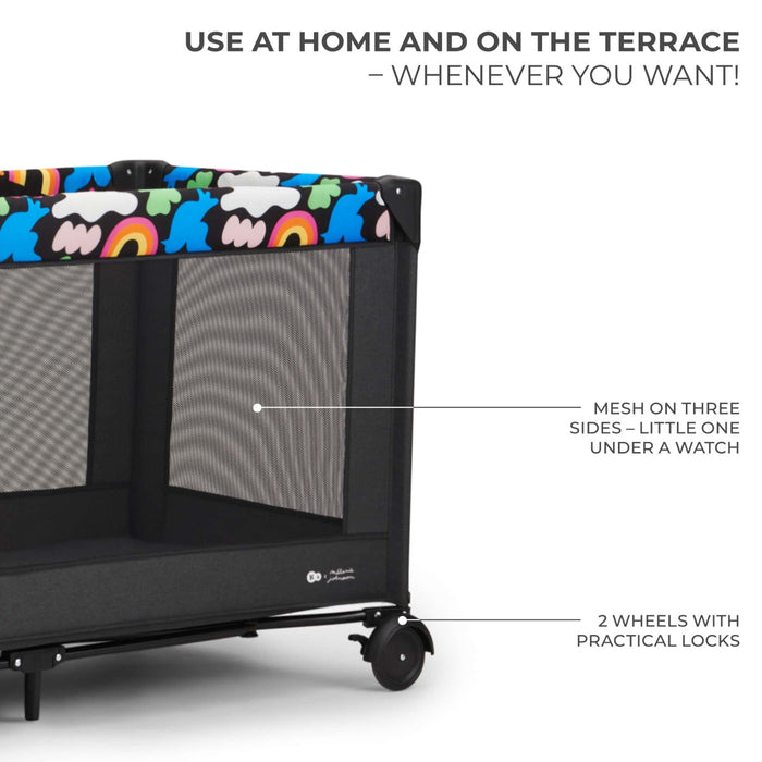 Pătuț Travel Kinderkraft Joy2, fără Accesorii, Black