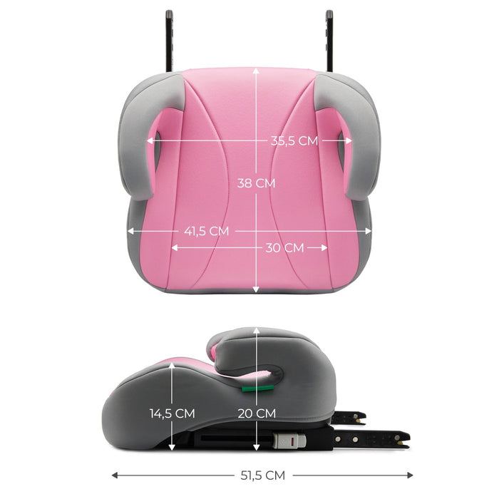 Înălțător Auto Kinderkraft Boost, I-Size 135-150 cm, Rose Pink