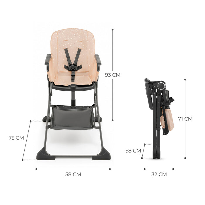 Scaun de Masă Kinderkraft Foldee, Pliabil, Pink
