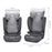 Scaun Auto Kinderkraft I-Spark, I-Size 100-150 cm, Grey