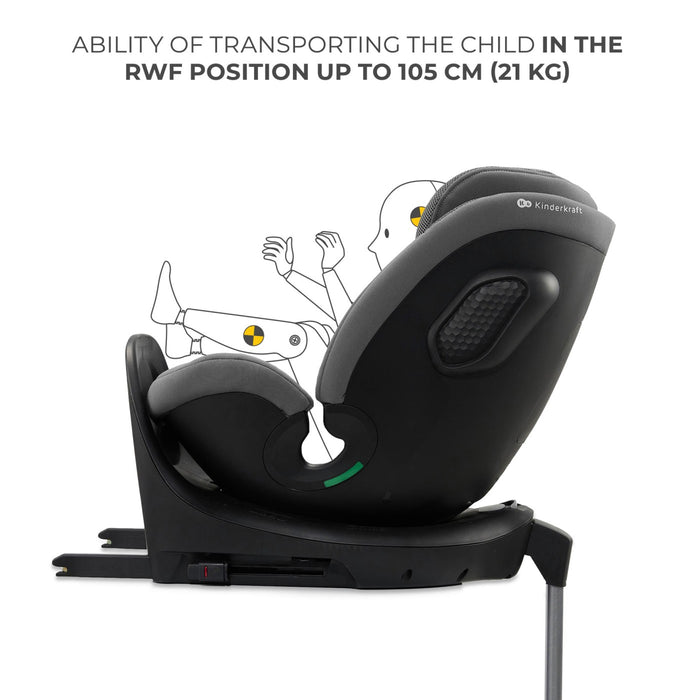 Scaun Auto Kinderkraft Xrider 2 I-Size 40-150 cm Grey