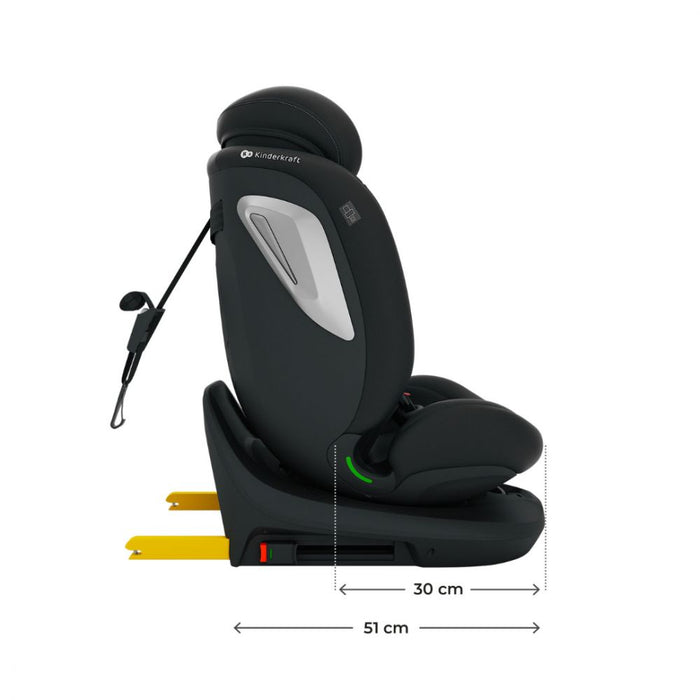 Scaun Auto Kinderkraft I-Grow 2 I-Size 40-150 cm, Black