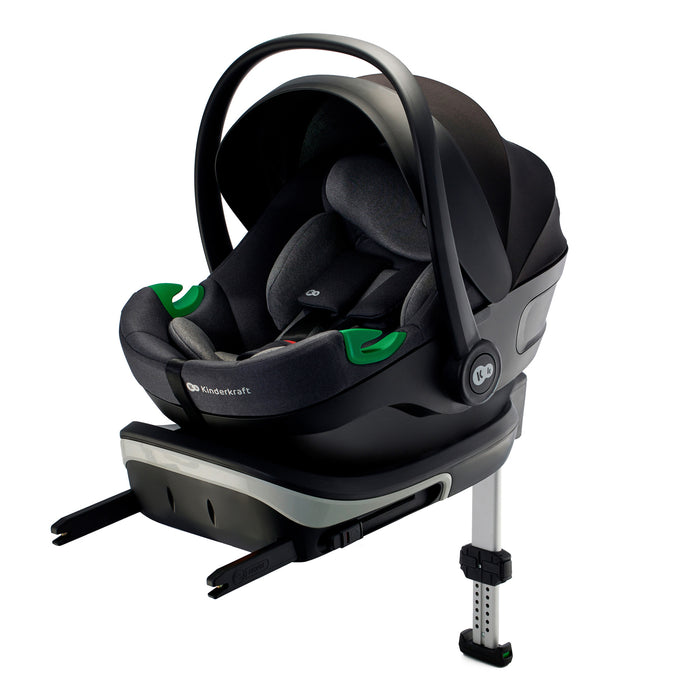 Scoică Auto Kinderkraft I-Care I-Size 40-87 cm, Rwf, Cool Grey