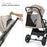Cărucior Sport Kinderkraft Loom, 0-22 kg, Linen Beige