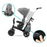 Tricicletă Kinderkraft Easytwist, Platinum Grey