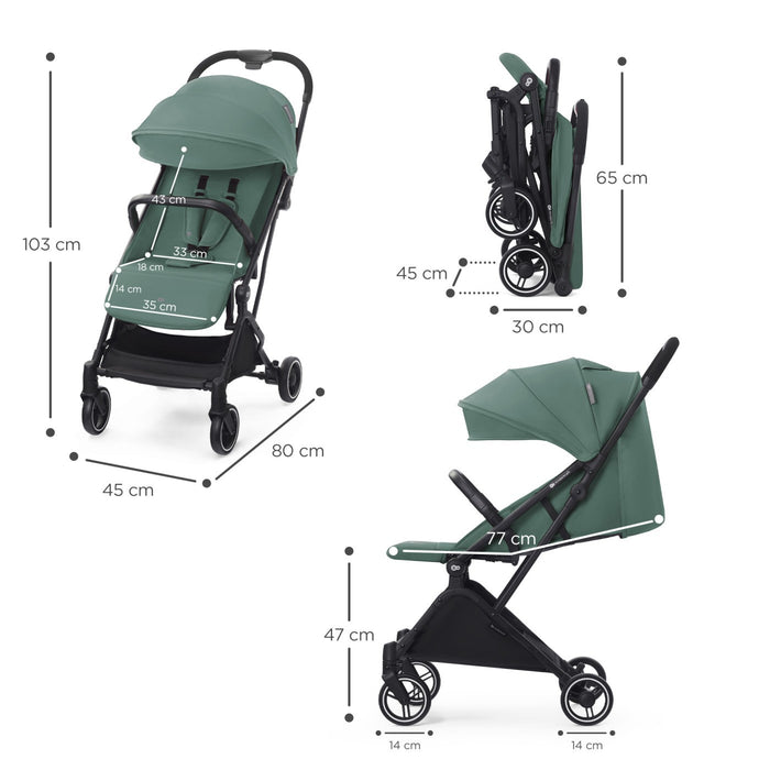 Cărucior Sport Kinderkraft Indy2, Sea Green