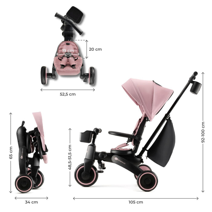 Tricicletă Kinderkraft Jazz 2, Pink