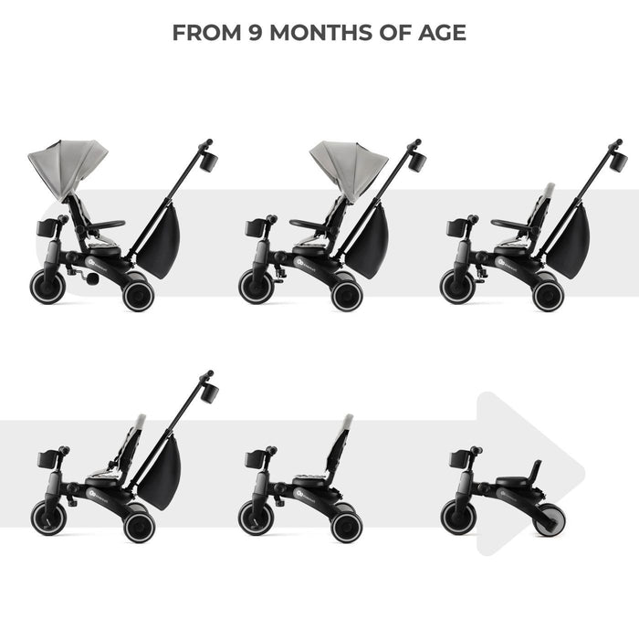 Tricicletă Kinderkraft Jazz 2, Grey