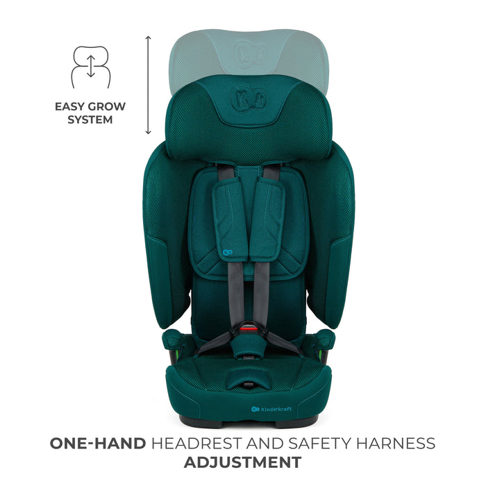Scaun Auto Kinderkraft Fix2Go 76-150 cm, Green